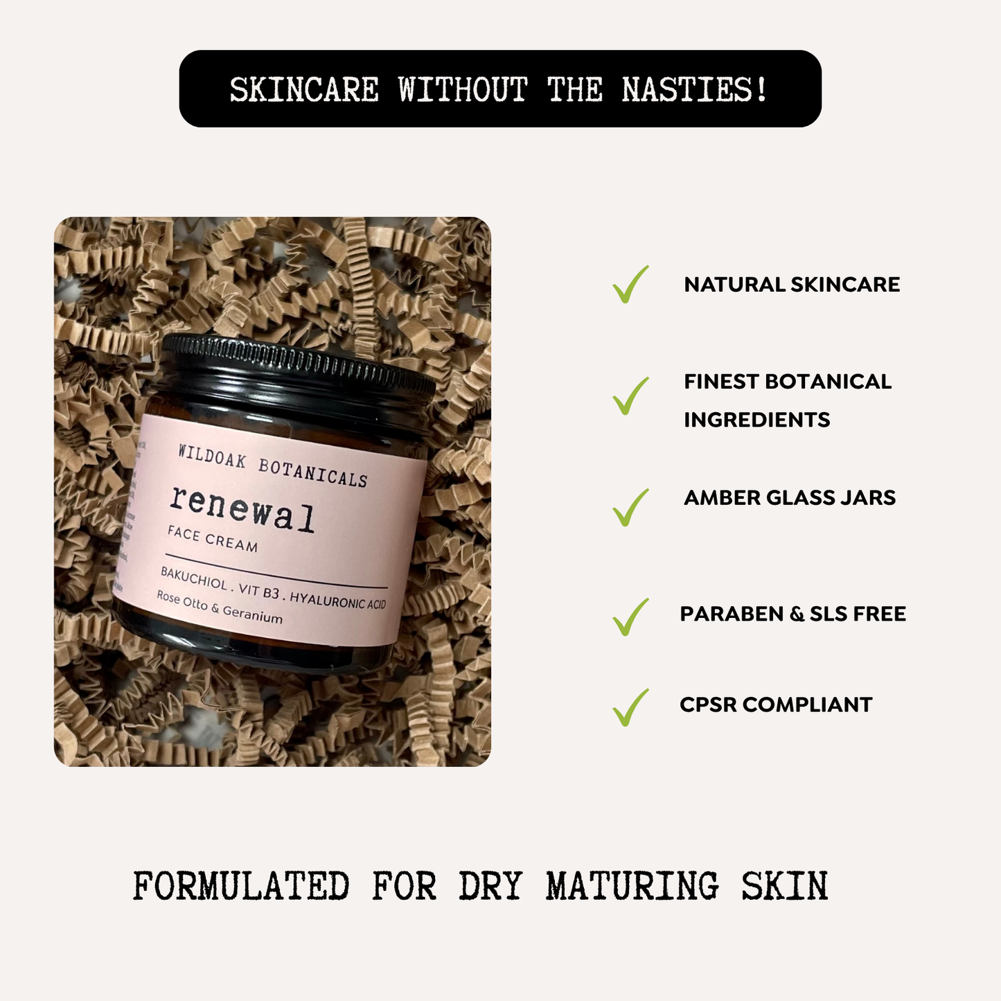 RENEWAL - Rose Otto & Geranium Natural Face Cream