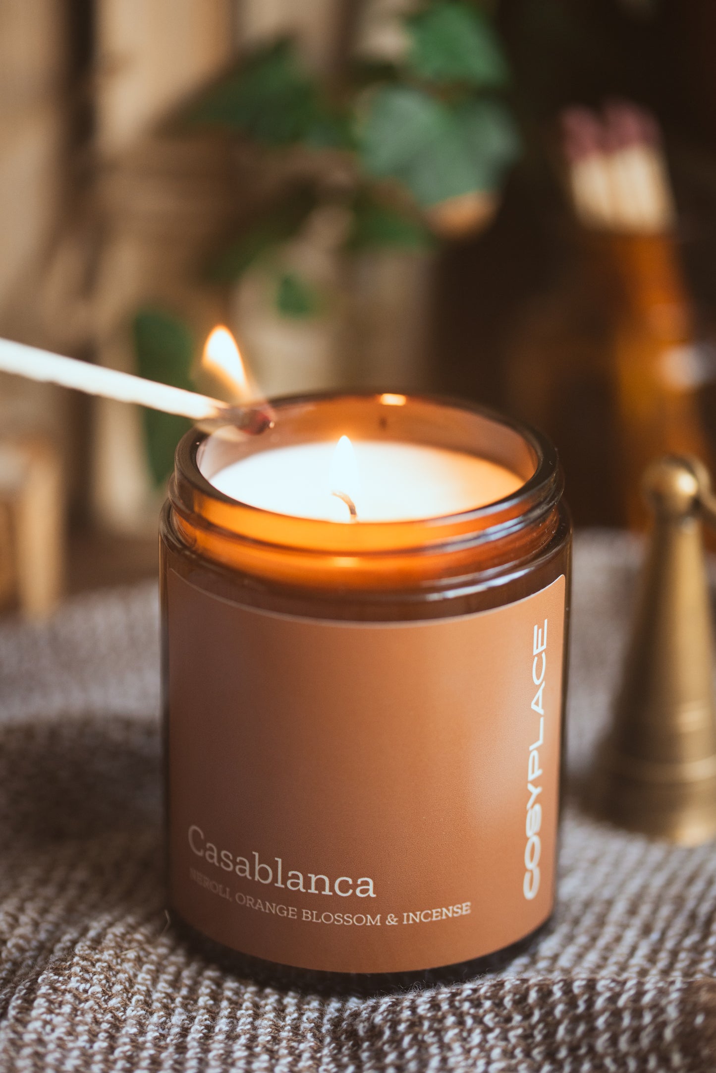 CASABLANCA - Neroli & Orange Blossom  Scented Luxury Soy Candle - COSYPLACE CANDLES