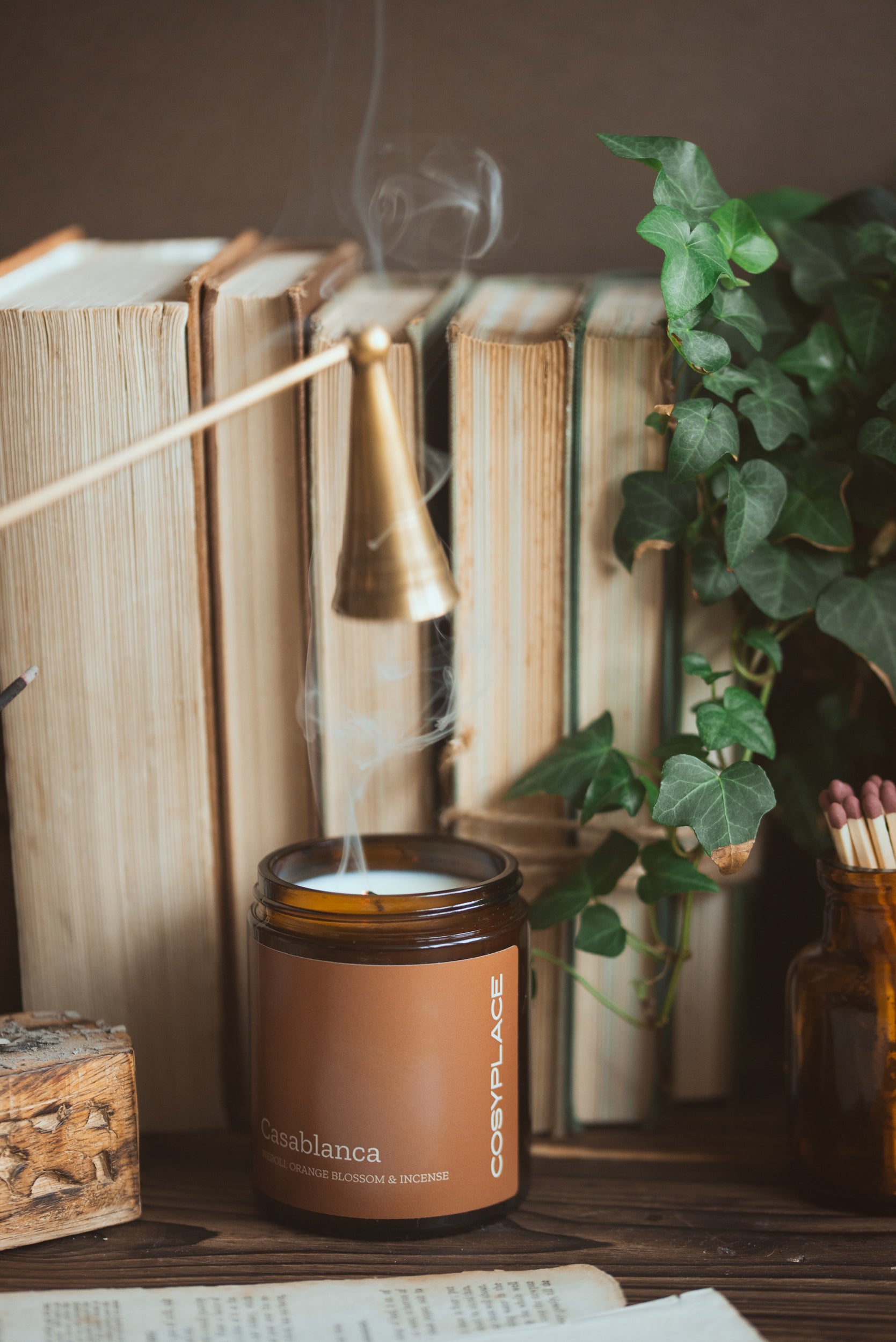 CASABLANCA - Neroli & Orange Blossom  Scented Luxury Soy Candle - COSYPLACE CANDLES