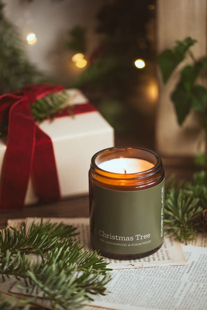 CHRISTMAS TREE - Nordic Spruce and Cedarwood Pet Friendlier Scented Soy Candle - COSYPLACE CANDLES