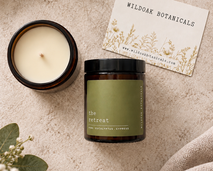 THE RETREAT - Pine, Peppermint & Eucalyptus Soy Candle